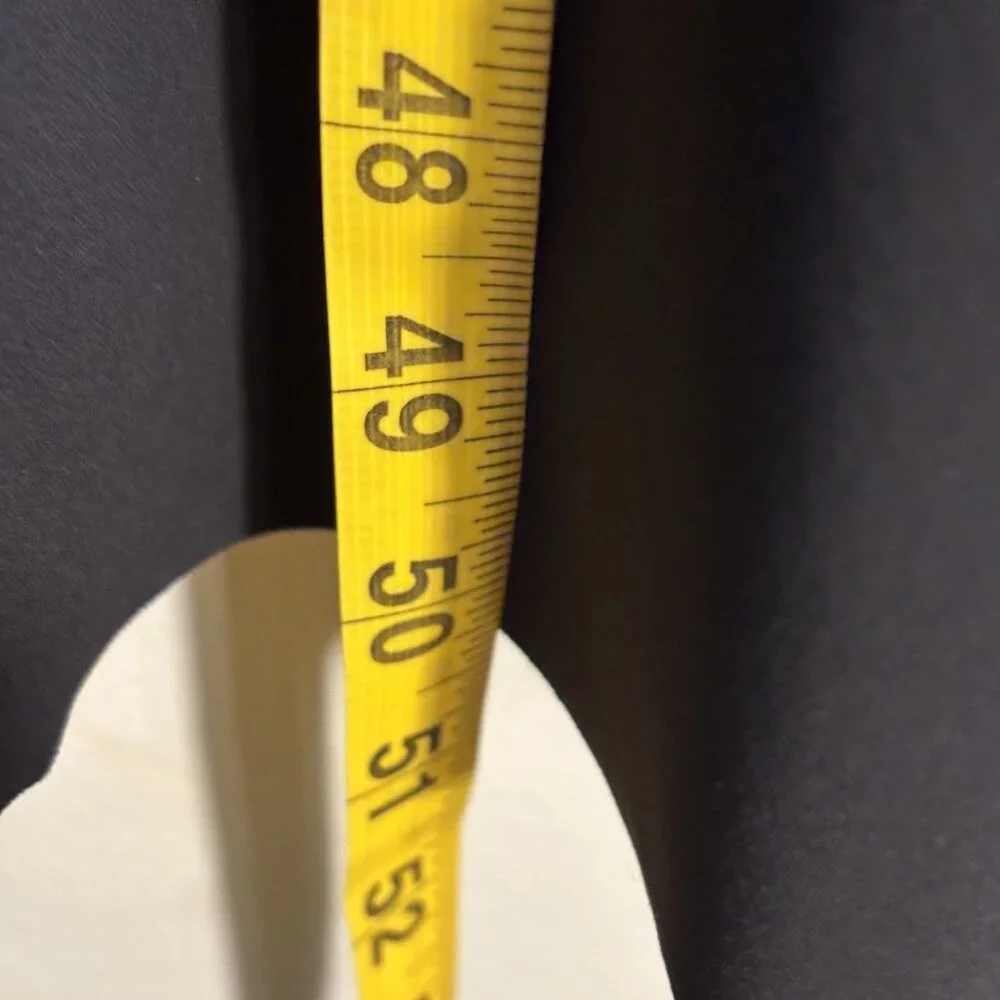 Athleta Black Midi Shirt Dress W/ Collar & Long Sleeves Button Front Size M - Picture 9 of 14